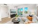 Living room with city views and access to a private balcony at 3131 N Central Ave # 5017, Phoenix, AZ 85012