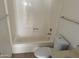 Clean bathroom with shower/tub combo and tile flooring at 4766 W Rose Ln, Glendale, AZ 85301