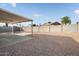 Backyard with covered patio and gravel at 5048 N 71St Dr, Glendale, AZ 85303