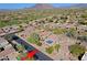 Aerial view of home, showcasing its location in a residential area at 6934 E Bramble Berry Ln, Scottsdale, AZ 85266