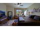 Main bedroom with comfortable seating and backyard access at 6934 E Bramble Berry Ln, Scottsdale, AZ 85266