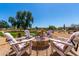 Inviting fire pit area with comfortable seating for outdoor gatherings at 3747 E Villa Cassandra Way, Cave Creek, AZ 85331