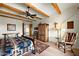 Southwest styled bedroom with wooden furniture and ceiling beams at 11942 N Vista Del Oro --, Fort McDowell, AZ 85264