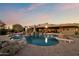 Stunning pool with a central rock feature and diving board at 11942 N Vista Del Oro --, Fort McDowell, AZ 85264