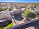 Aerial view showing house and backyard at 10856 E Arcadia Ave, Mesa, AZ 85208