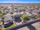 Aerial view showing the house and surrounding neighborhood at 10856 E Arcadia Ave, Mesa, AZ 85208