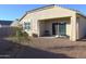 Backyard with covered patio and gravel at 1589 E Squire Dr, Casa Grande, AZ 85122