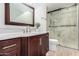 Bathroom boasts a large vanity, walk-in shower, and updated fixtures at 2500 N Hayden Rd # 19, Scottsdale, AZ 85257