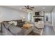 Cozy living room featuring fireplace and comfortable seating at 4035 E Indianola Ave, Phoenix, AZ 85018