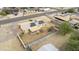 Aerial view of house with backyard and playset at 547 N 98Th Pl, Mesa, AZ 85207