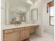 Bathroom features double sinks and a vanity at 12276 E Cortez Dr, Scottsdale, AZ 85259