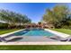 Relaxing rectangular pool with lounge chairs at 18394 N 97Th Pl, Scottsdale, AZ 85255