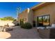 Private patio with fire pit and seating area at 4830 N 65Th St, Scottsdale, AZ 85251