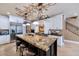 Spacious kitchen with granite island, stainless steel appliances, and decorative ceiling at 2181 E La Vieve Ln, Tempe, AZ 85284