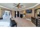 Main bedroom with private balcony access and large ensuite bathroom at 2181 E La Vieve Ln, Tempe, AZ 85284