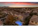 Aerial view of a house with a pool and solar panels; nice neighborhood at 3121 E Powell Way, Gilbert, AZ 85298