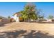 Large backyard with a view of the house and surrounding trees at 6443 N 77Th Dr, Glendale, AZ 85303