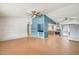 Bright living room with tile floors and ceiling fan at 1022 W Calle Tuberia --, Casa Grande, AZ 85194