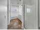 Bathroom with soaking tub, vanity, and glass shower at 4319 E Vaughn Ave, Gilbert, AZ 85234