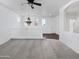 Spacious loft area with carpet flooring, chandelier, and views at 4319 E Vaughn Ave, Gilbert, AZ 85234