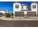 Two-story modern home with two-car garage and landscaped front yard at 4810 E Helena Dr, Scottsdale, AZ 85254