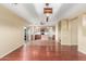 Kitchen with island, light wood cabinets, and tile flooring at 5240 W St Kateri Dr, Laveen, AZ 85339