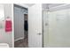 Clean bathroom with a shower and a modern feel at 8680 W Quail Track Dr, Peoria, AZ 85383