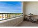 Private balcony with city views and small table at 2511 W Queen Creek Rd # 340, Chandler, AZ 85248