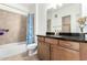 Clean bathroom with tub shower combo at 2511 W Queen Creek Rd # 340, Chandler, AZ 85248