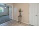 Bright hallway with tile floors and access to other rooms at 4202 E Broadway Rd # 132, Mesa, AZ 85206