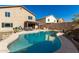 Beautiful kidney shaped pool and expansive backyard at 6801 W Rowel Rd, Peoria, AZ 85383