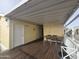 Covered patio with table and chairs, attached to the home at 8700 E University Dr # 545, Mesa, AZ 85207