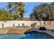 Relaxing pool and spa surrounded by lush landscaping at 9512 E Altadena Ave, Scottsdale, AZ 85260