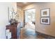 Spacious entryway with tile flooring and views into the bedroom at 15405 E Cavedale Dr, Scottsdale, AZ 85262