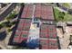 Aerial view of community tennis courts at 15708 W Whitewood Dr, Sun City West, AZ 85375