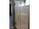 Modern bathroom with glass shower and updated fixtures at 21026 E Calle Luna Ct, Queen Creek, AZ 85142