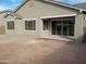 Large backyard with block wall and unlandscaped area at 21039 E Poco Calle St, Queen Creek, AZ 85142