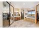 Large bathroom with walk-in shower and soaking tub at 26639 N 132Nd St, Scottsdale, AZ 85262