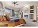 Spacious Primary bedroom with fireplace and views at 26639 N 132Nd St, Scottsdale, AZ 85262