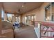 Relaxing patio with seating area and built-in grill at 26639 N 132Nd St, Scottsdale, AZ 85262