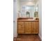Simple bathroom with wood vanity and tile flooring at 32051 N 73Rd Pl, Scottsdale, AZ 85266