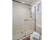 Clean bathroom with walk-in shower and glass enclosure at 32051 N 73Rd Pl, Scottsdale, AZ 85266