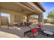 Relaxing pool area with covered seating and lounge chairs at 32051 N 73Rd Pl, Scottsdale, AZ 85266