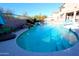 Inviting kidney-shaped pool with waterfall feature at 3650 N Barron --, Mesa, AZ 85207