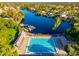 Community pool with lake view at 5604 S Clambake Bay S Ct # B, Tempe, AZ 85283