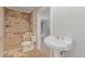 Bathroom with walk-in shower and tiled walls at 8611 E Cholla St, Scottsdale, AZ 85260
