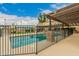 Inviting swimming pool with a pergola and fence at 8611 E Cholla St, Scottsdale, AZ 85260