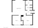 Lower level floor plan featuring two bedrooms and bath at 2034 E Glendale Ave, Phoenix, AZ 85020