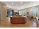 Open concept kitchen with large island and breakfast nook at 3701 E Sat Nam Way, Cave Creek, AZ 85331