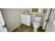 Small bathroom with toilet and sink at 42414 N 46Th Ln, Phoenix, AZ 85086